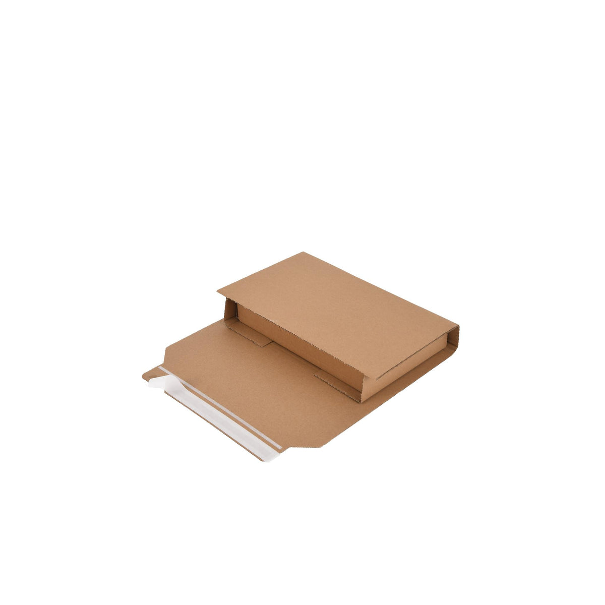 Light-duty book wrap, top-down view