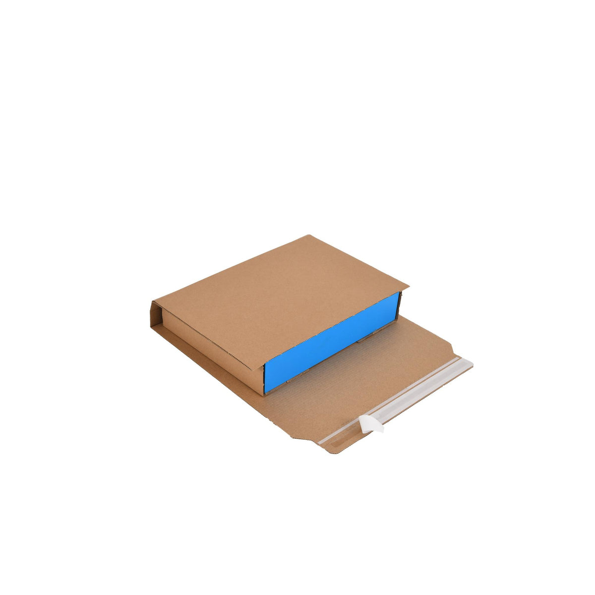 Light-duty book wrap in use at a packing bench