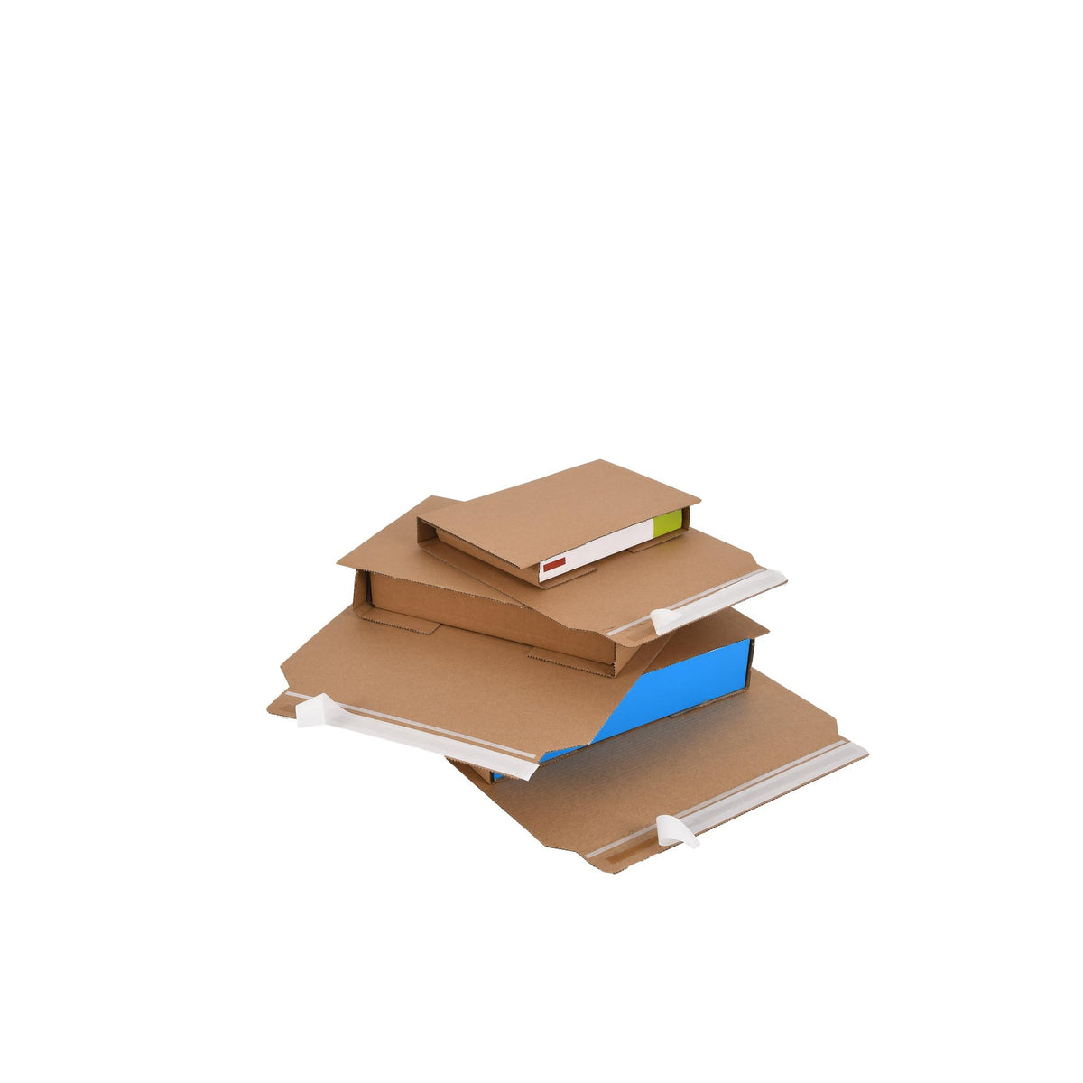 Stack of light-duty book wraps