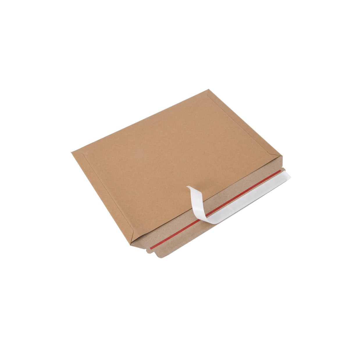 Close-up of the wrap-around flap on a book mailer