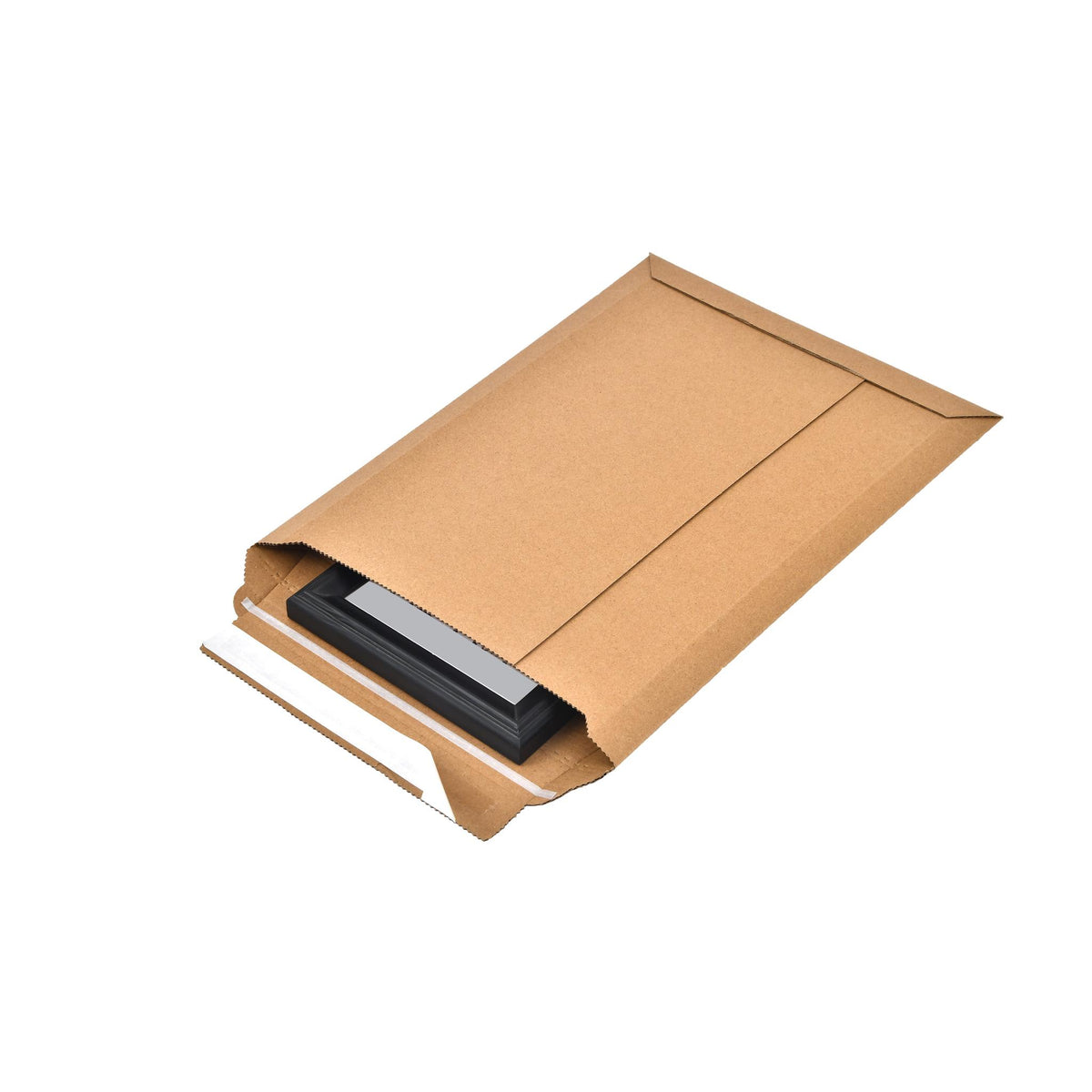 Cardboard envelopes shown in a range of sizes