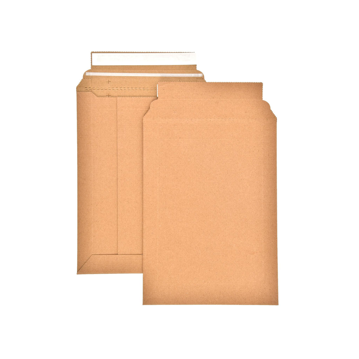Cardboard envelope with documents inserted