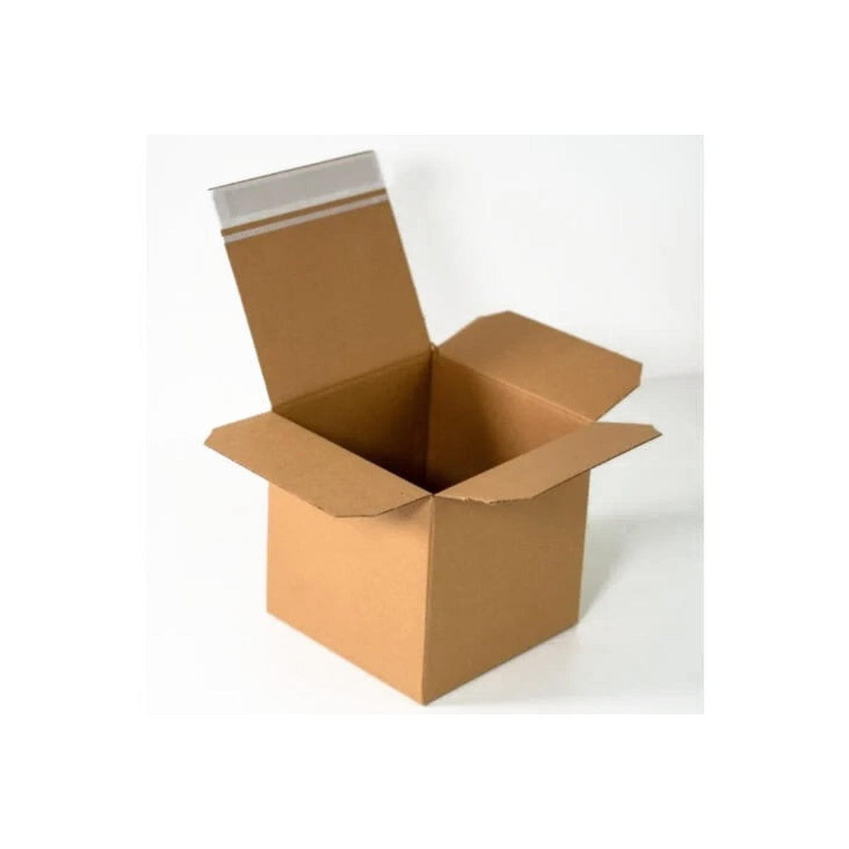 Stack of assembled ecommerce postal boxes ready for dispatch