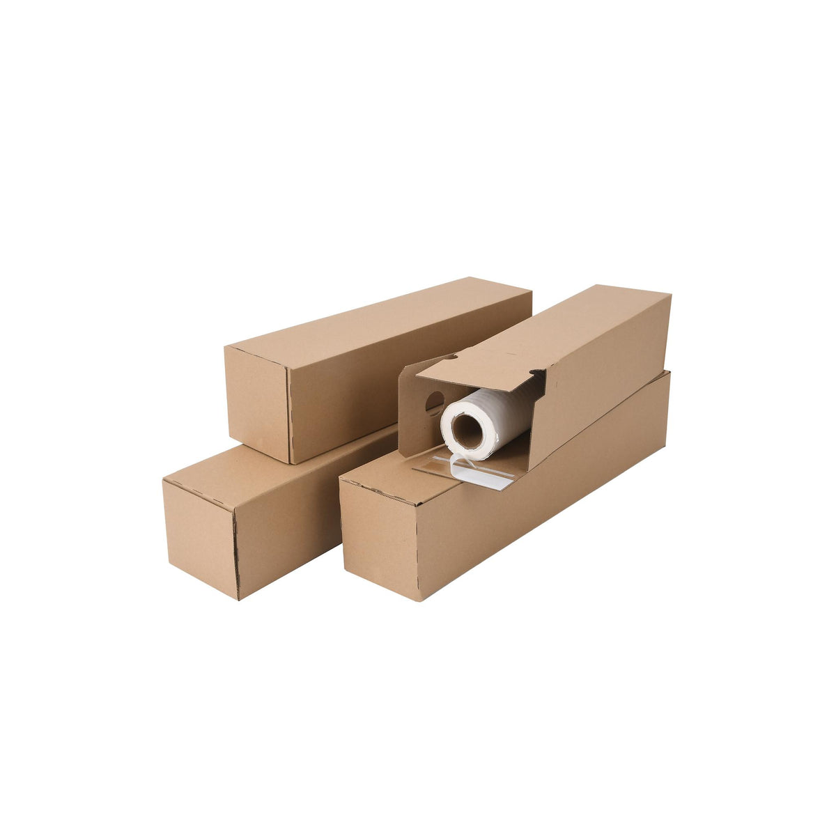 Long postal boxes shown in a range of lengths