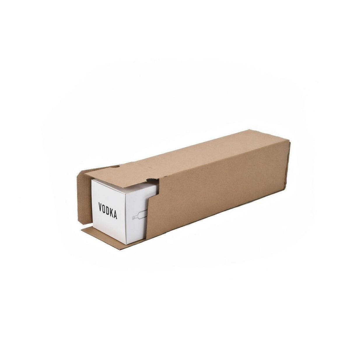 Stack of long postal boxes ready for dispatch