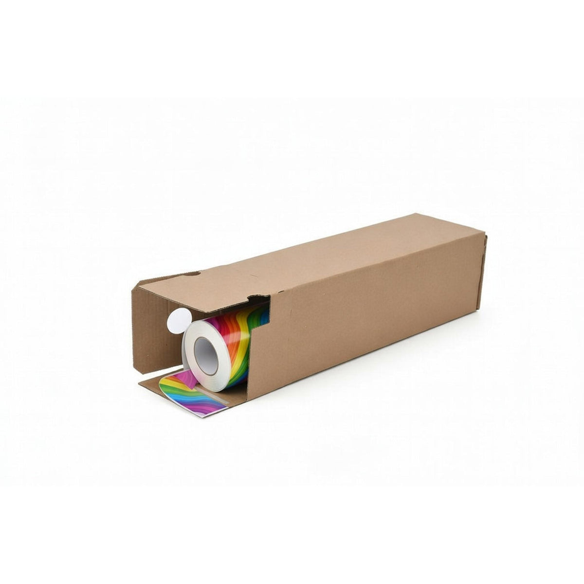Long postal box, flat-packed and ready to assemble