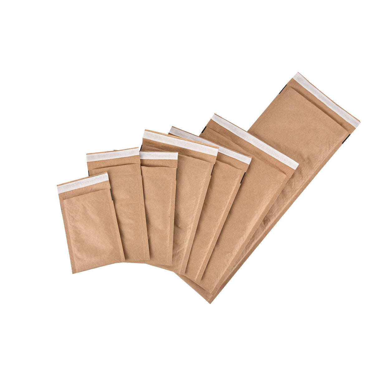 Back view of a paper padded bag