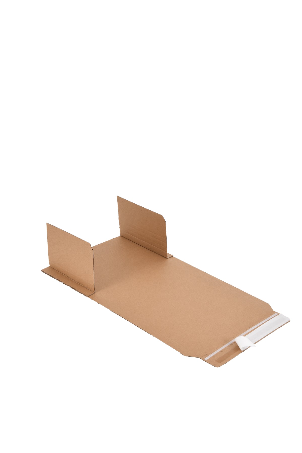 Light-duty book wrap sealed and ready for dispatch