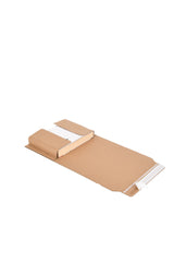 Close-up of the folding flaps on a light-duty book wrap