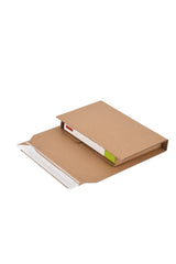 Light-duty book wrap folded around a book
