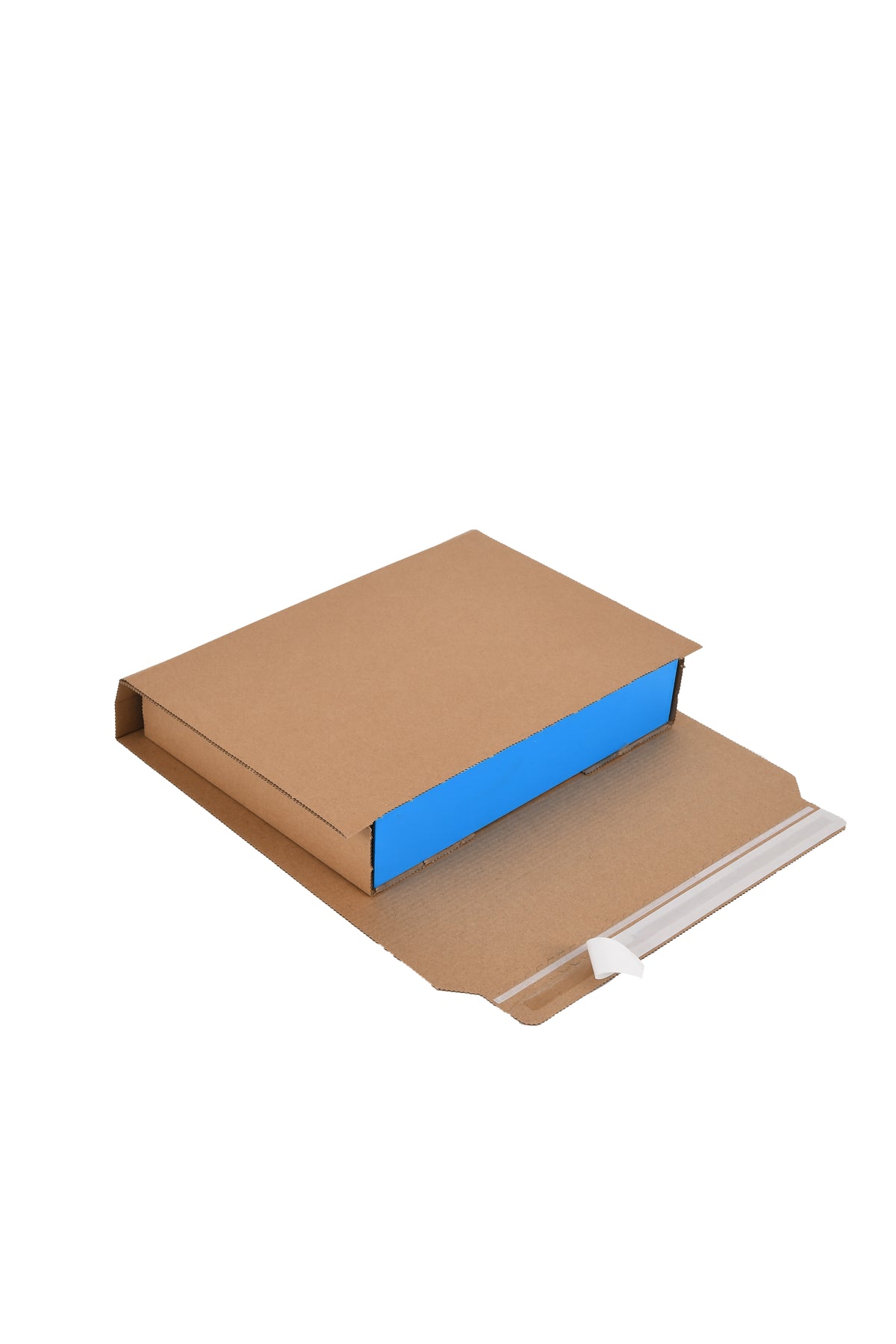 Light-duty book wrap in use at a packing bench