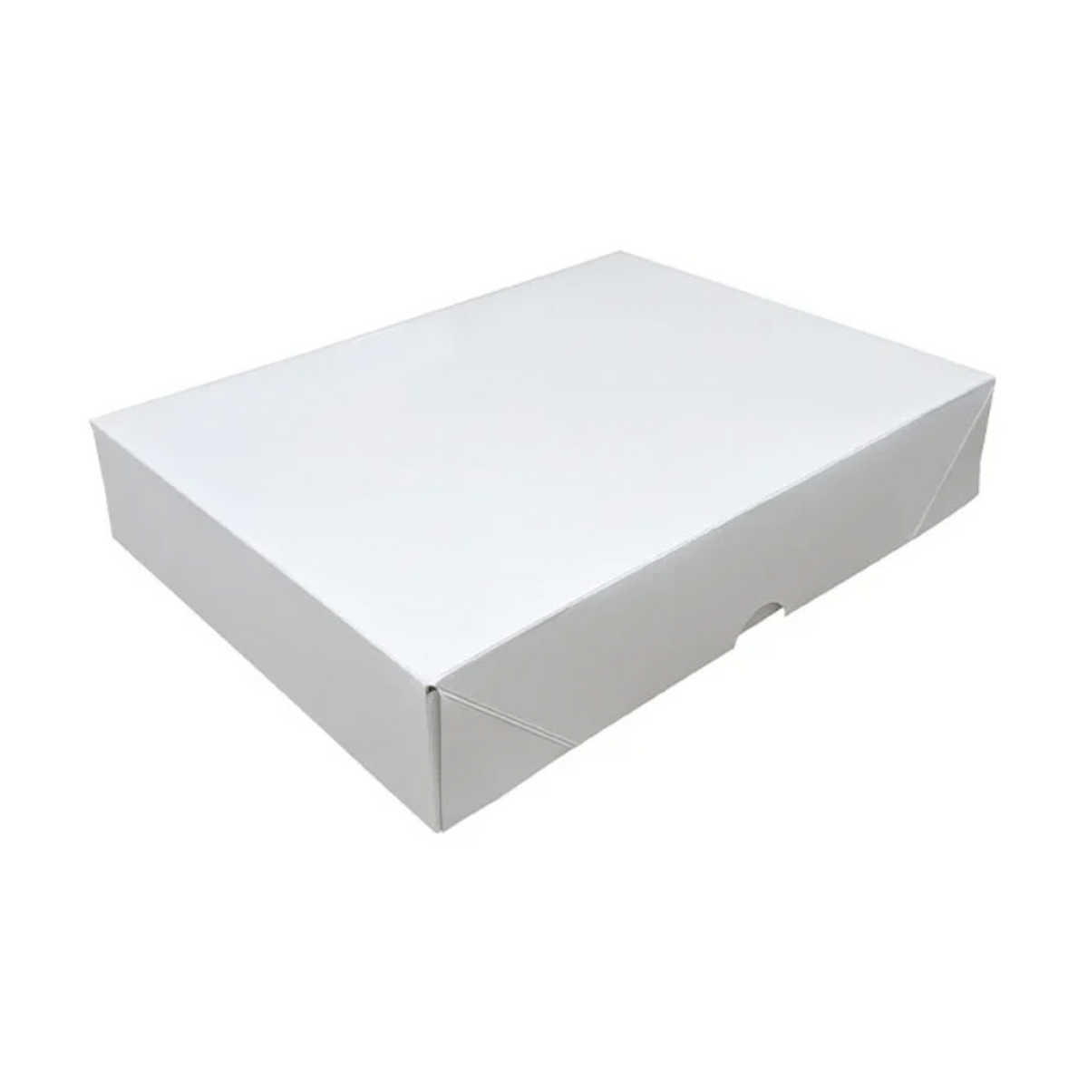 Stationery box assembled with the lid open